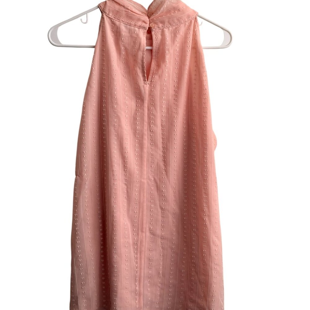 Calvin Klein Peach Sleeveless High Neck Blouse - Picture 5 of 7